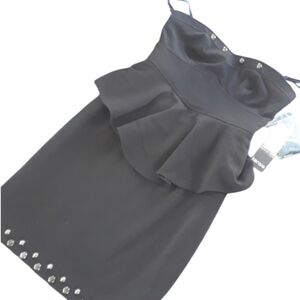 Size xsmall sleeveless body cocoon black dress 👗